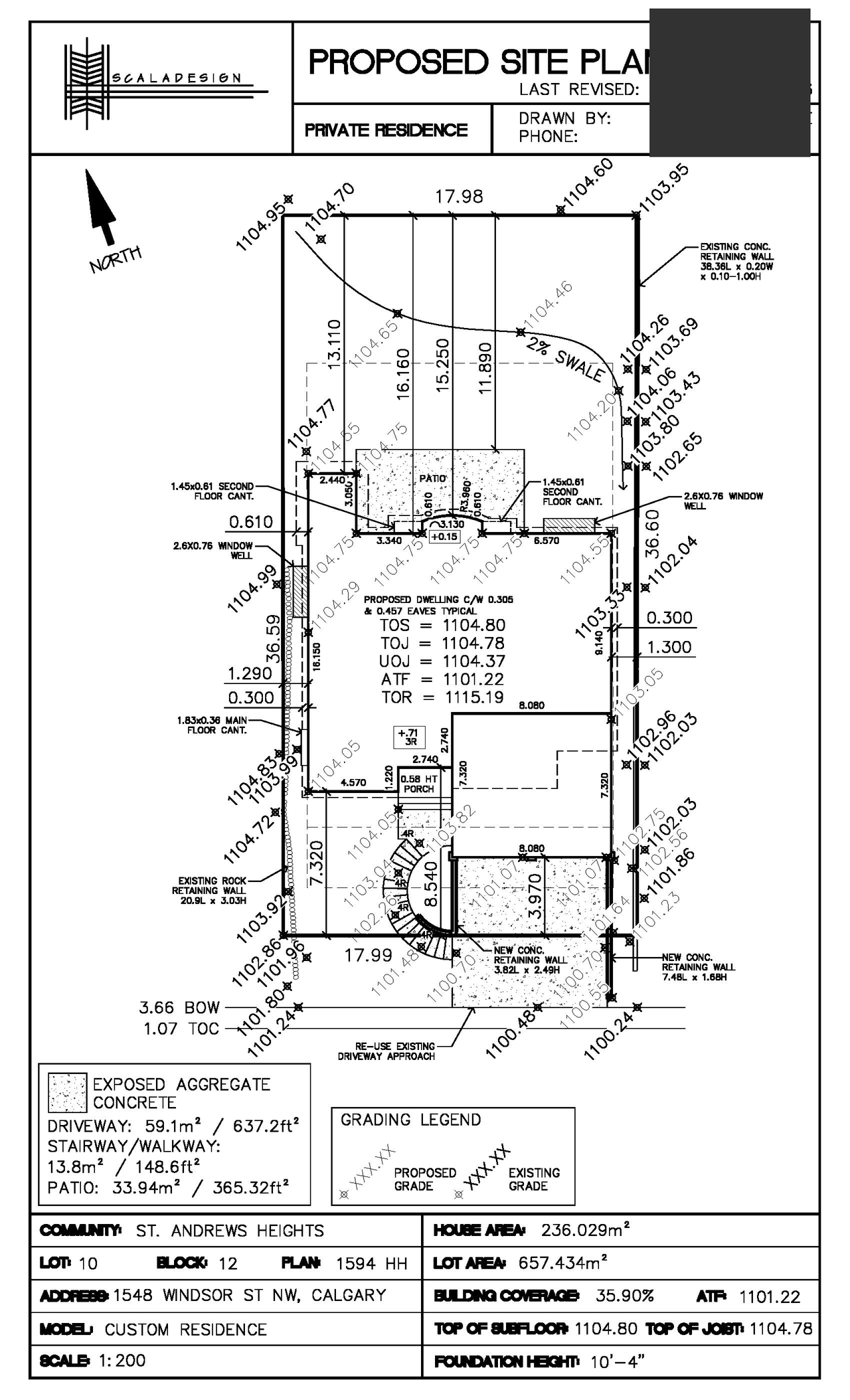 Construction site plan for project from page 3 of the file 'DP2026-01042 DMAP Plans Submitted (2MB) 2026-02-24'