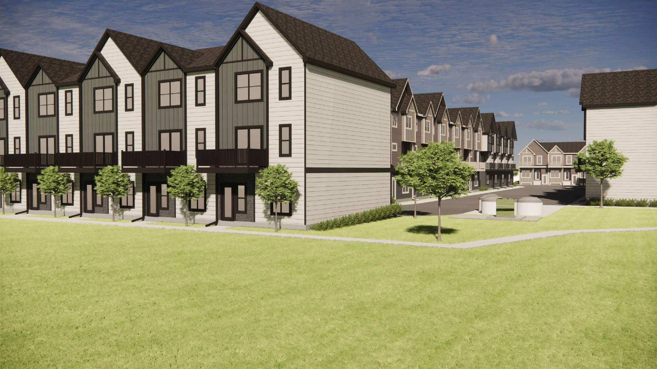 Rendering of building from page 10 of the file 'DP2026-01052 DMAP Plans Submitted (28MB) 2026-02-26'