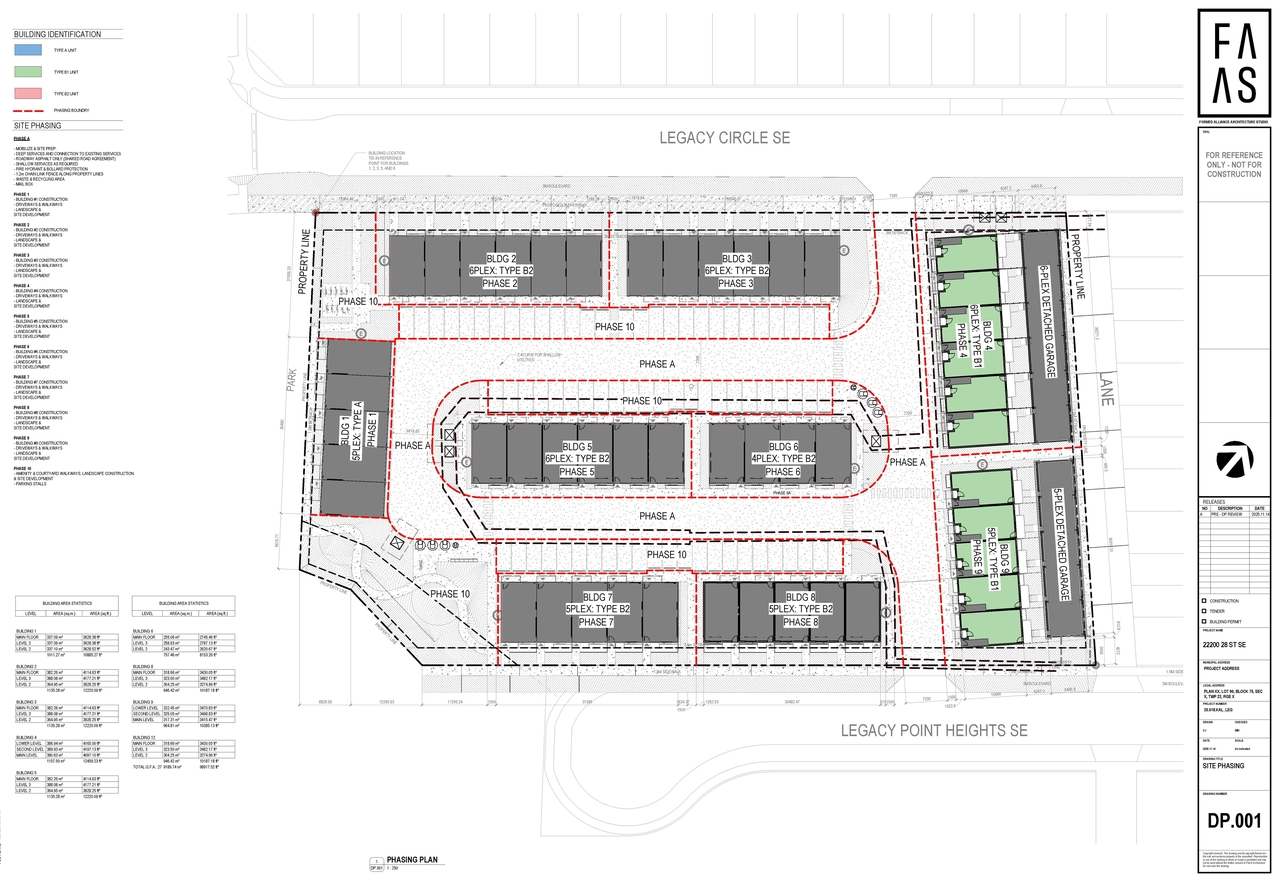 Construction site plan for project from page 2 of the file 'DP2026-01052 DMAP Plans Submitted (28MB) 2026-02-26'