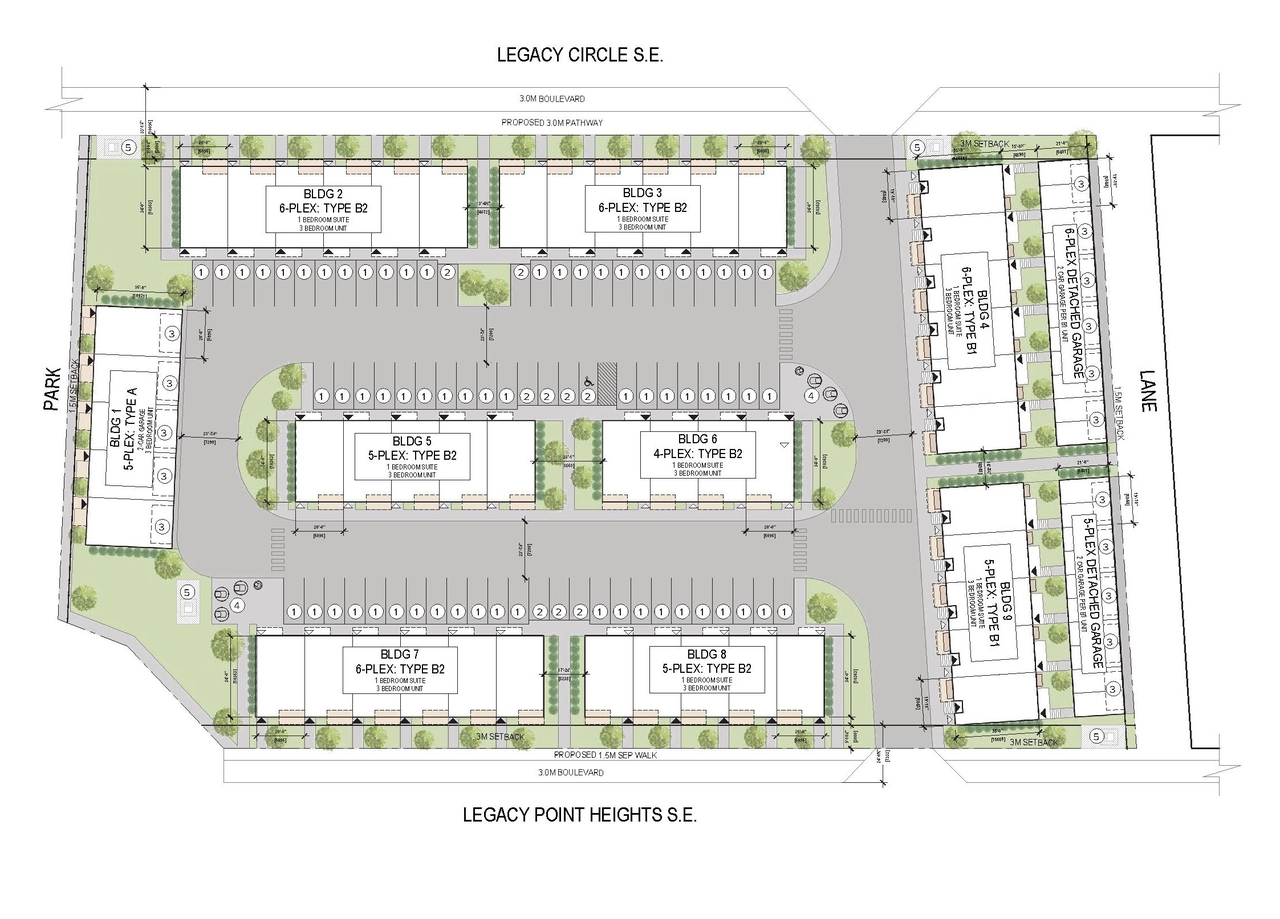 Construction site plan for project from page 40 of the file 'DP2026-01052 DMAP Plans Submitted (28MB) 2026-02-26'