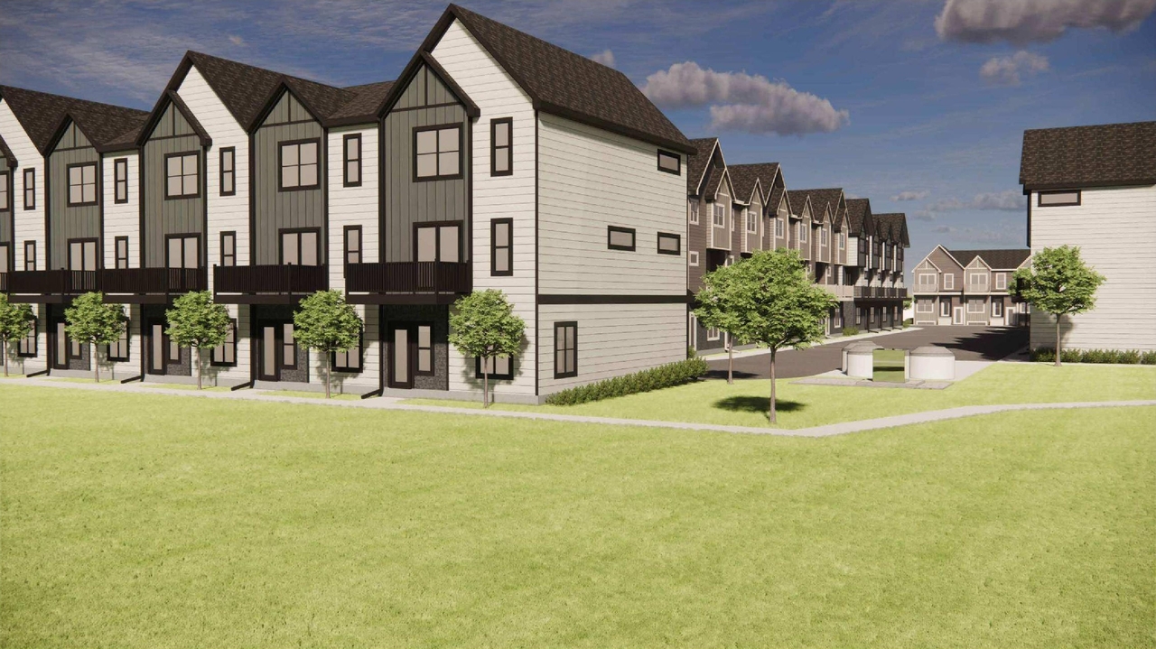 Rendering of building from page 10 of the file 'DP2026-01052 DMAP Plans Amended (25MB) 2025-04-30'