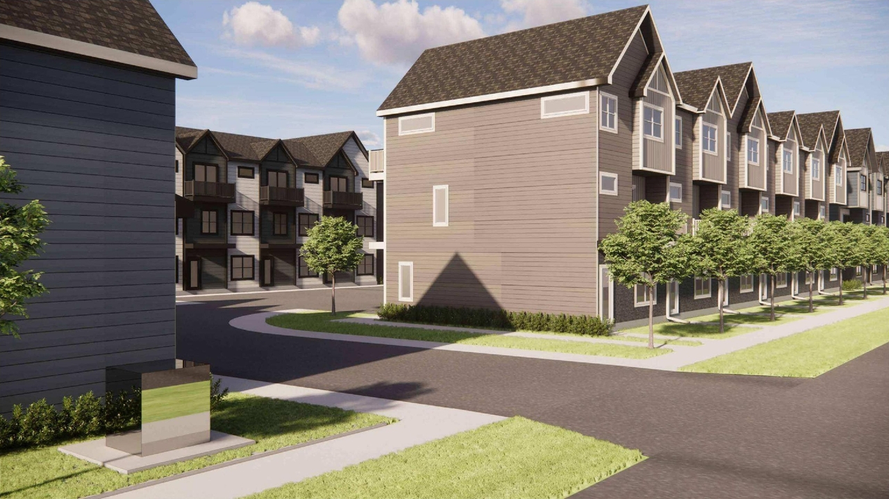 Rendering of building from page 10 of the file 'DP2026-01052 DMAP Plans Amended (25MB) 2025-04-30'