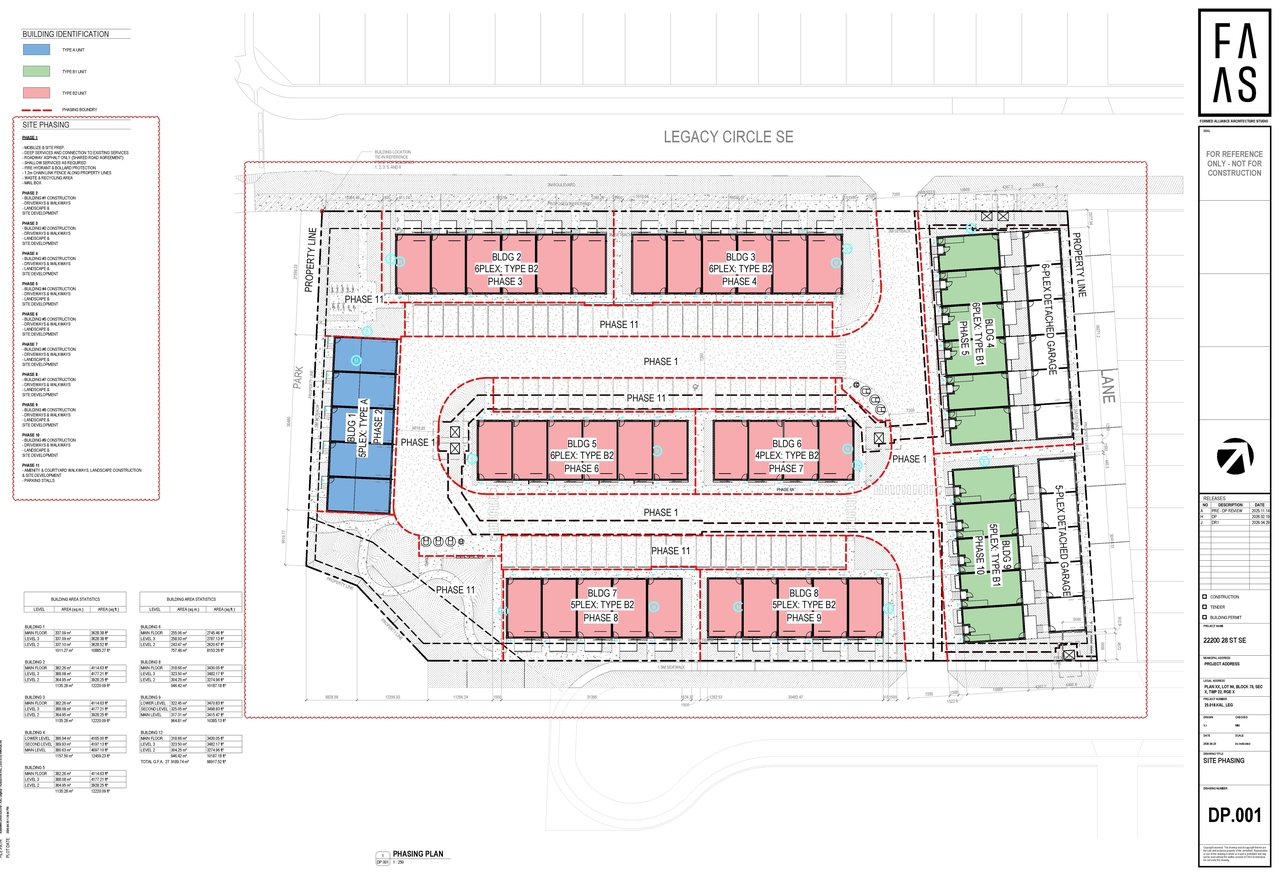 Construction site plan for project from page 2 of the file 'DP2026-01052 DMAP Plans Amended (25MB) 2025-04-30'