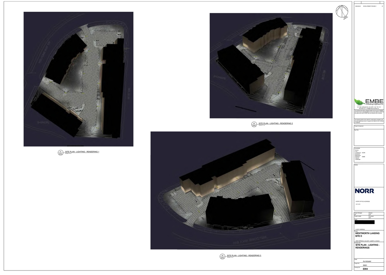 Construction site plan for project from page 10 of the file 'DP2026-01055 DMAP Plans (Amended) 2026-09-14 (5MB)'