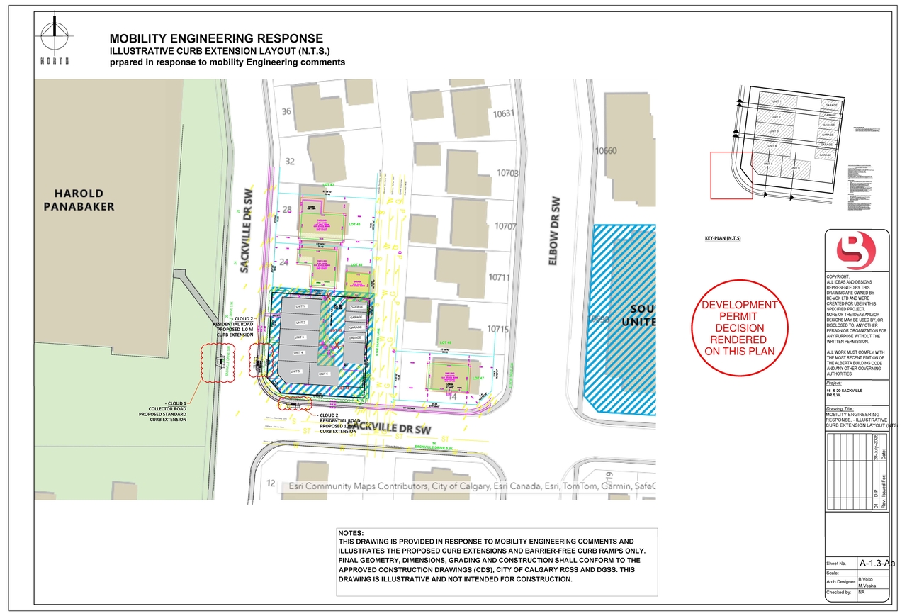 Construction site plan for project from page 4 of the file 'DP2026-01091 - DMAP DECISION RENDERED (6MB) 2026-07-30'