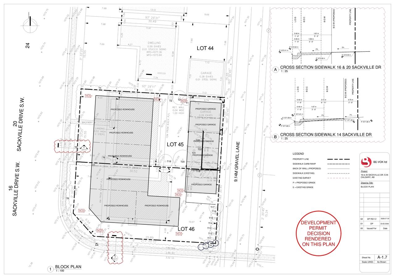Construction site plan for project from page 7 of the file 'DP2026-01091 - DMAP DECISION RENDERED (6MB) 2026-07-30'