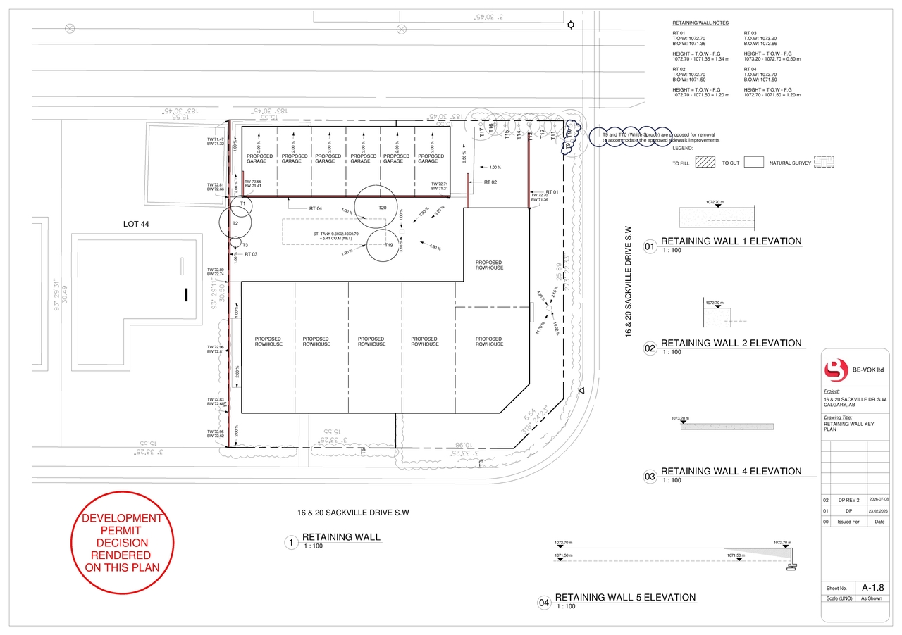 Construction site plan for project from page 8 of the file 'DP2026-01091 - DMAP DECISION RENDERED (6MB) 2026-07-30'