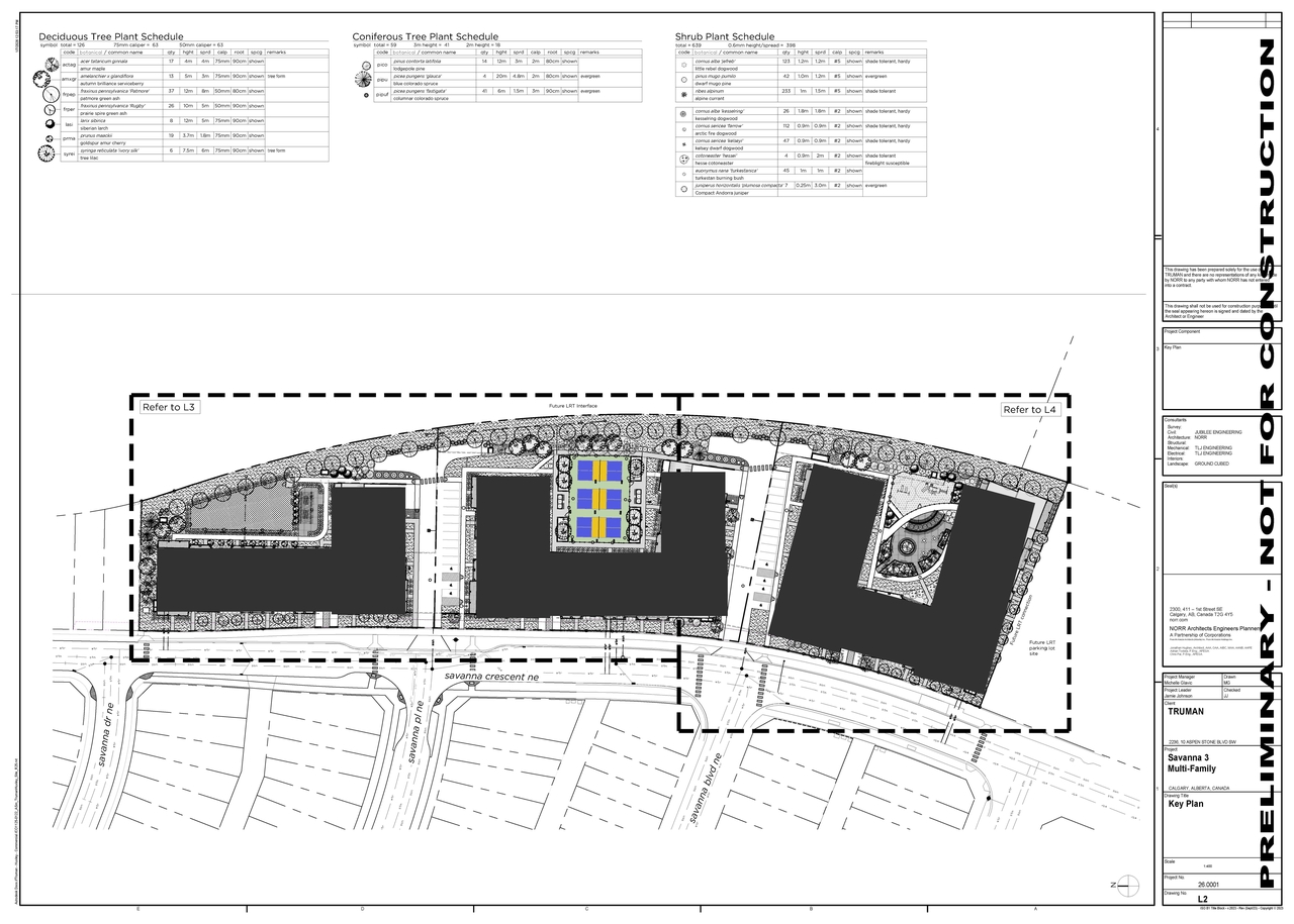 Construction site plan for project from page 15 of the file 'DP2026-01094 DMAP Plans Submitted (32MB) 2026-02-27'