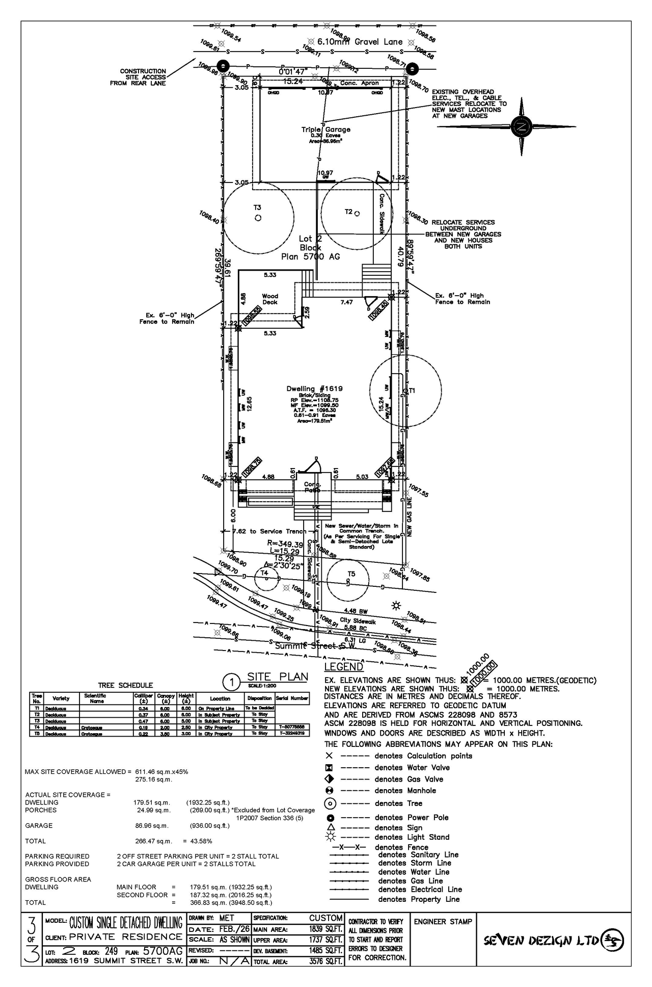 Construction site plan for project from page 9 of the file 'DP2026-01135 DMAP Plans Submitted 2026-05-03 1MB'