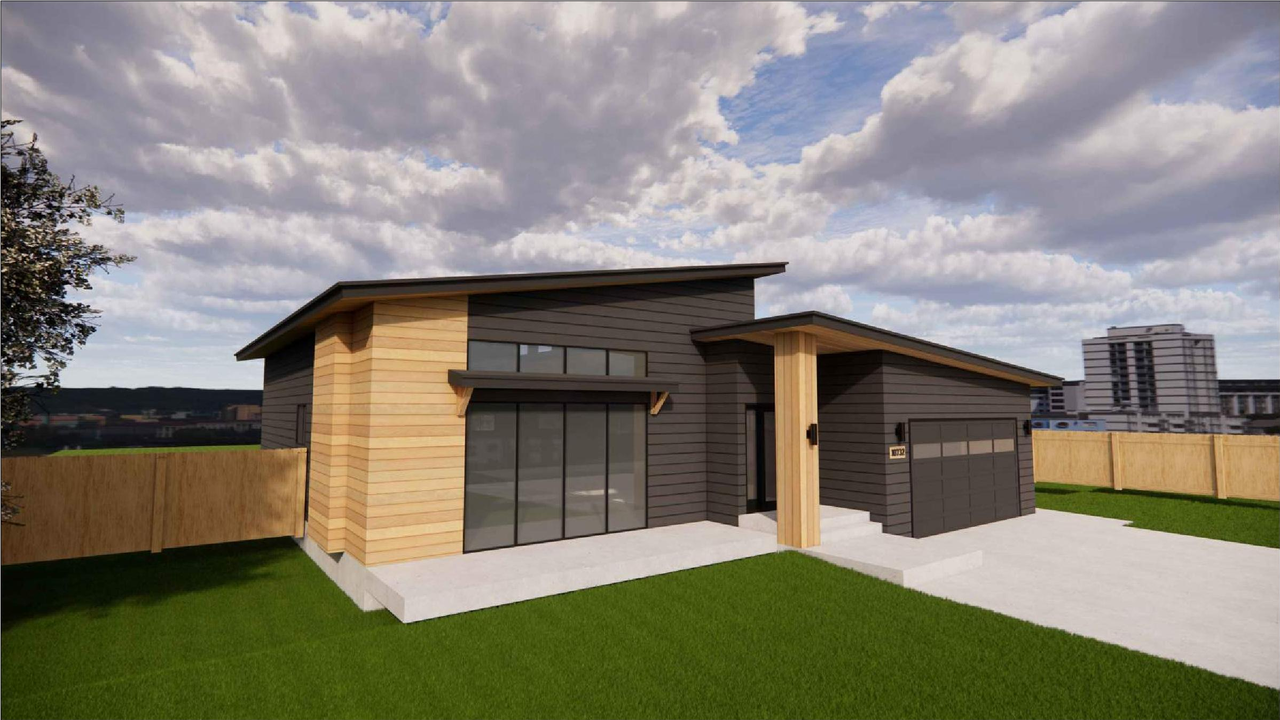 Rendering of building from page 4 of the file 'DP2026-01150 DMAP Plans Submitted (2MB) 2026-03-03'