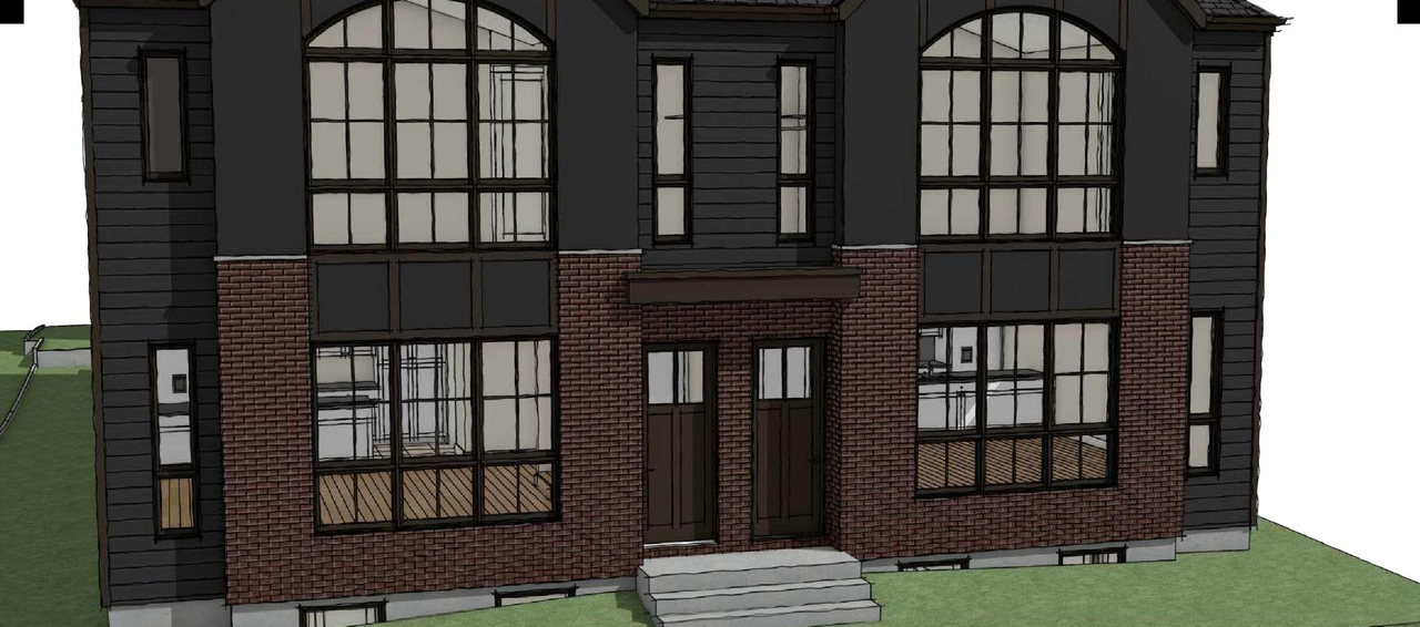 Rendering of building from page 3 of the file 'DMAP Plans (Amended) DP2026-01169 (5MB) 2026-06-10'