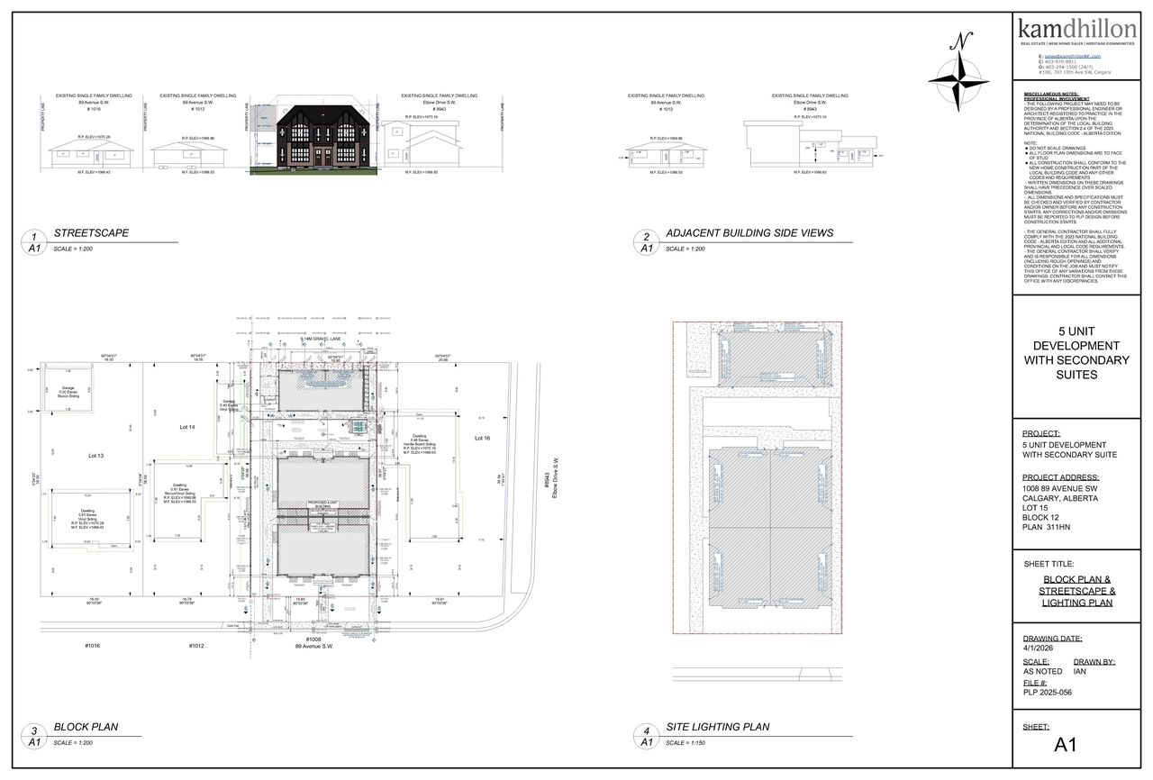 Floor plan for project from page 1 of the file 'DP2026-01169 DMAP Plans Submitted 2026-06-04 6MB'