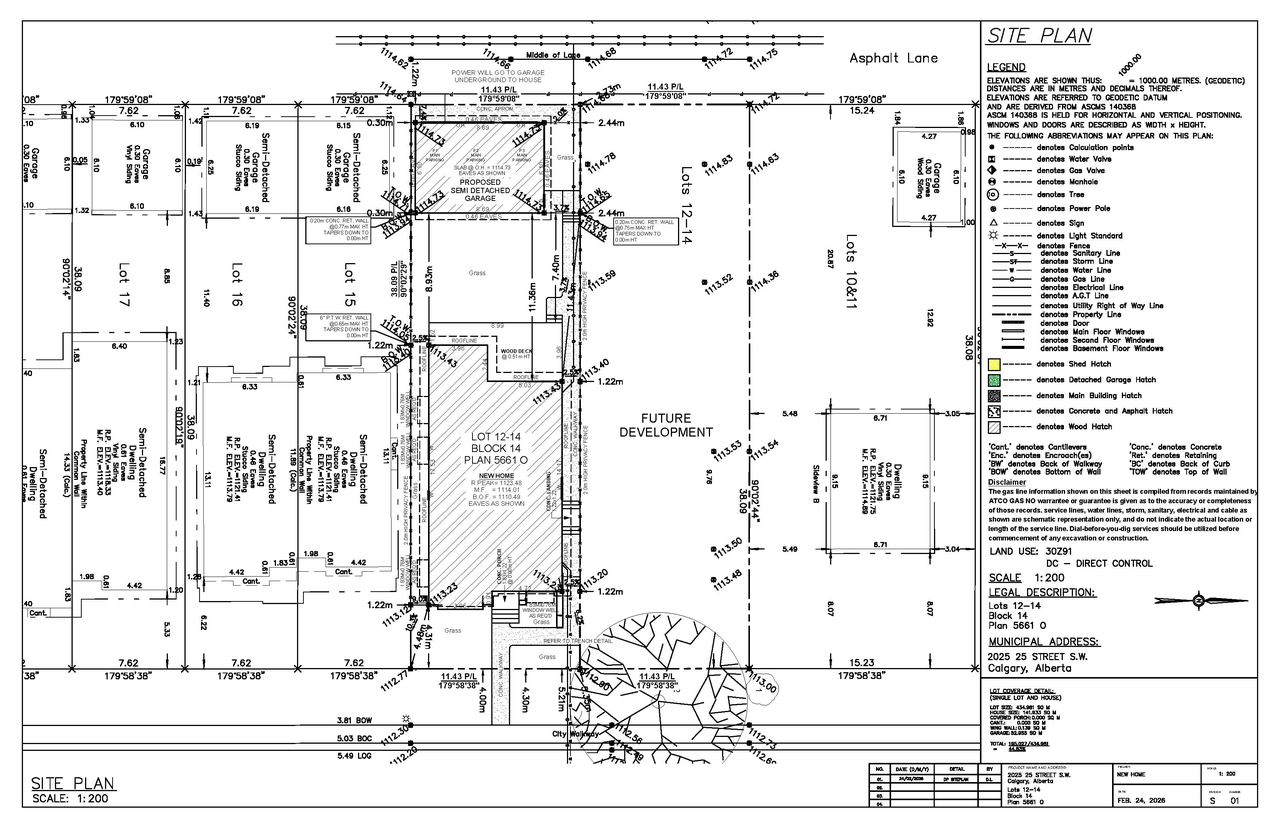 Construction site plan for project from page 8 of the file 'DP2026-01172 DMAP Plans Submitted (2MB) 2026-03-04'