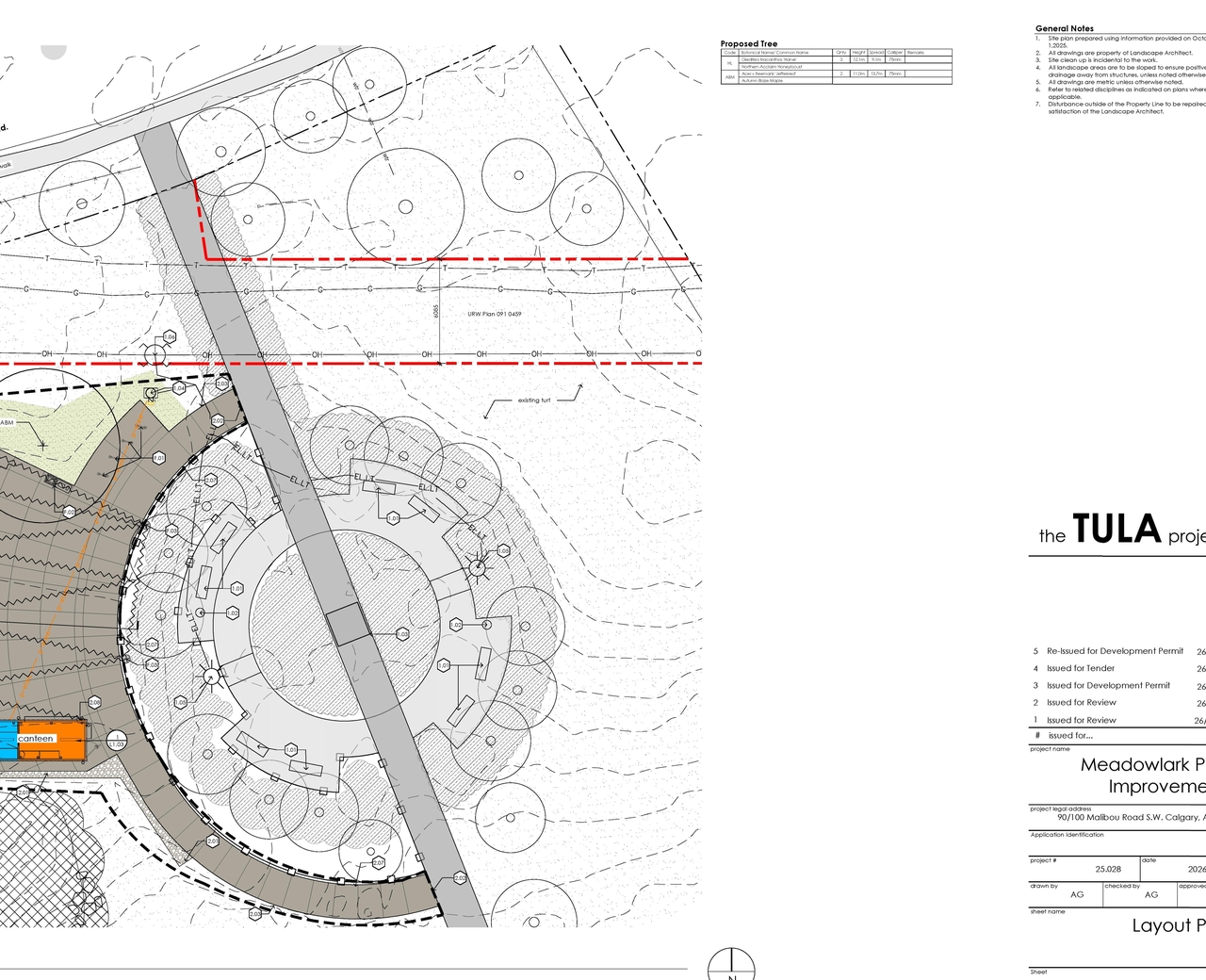 Construction site plan for project from page 4 of the file 'DP2026-01213 DMAP Plans (Submitted) 2026-04-29 (5MB)'