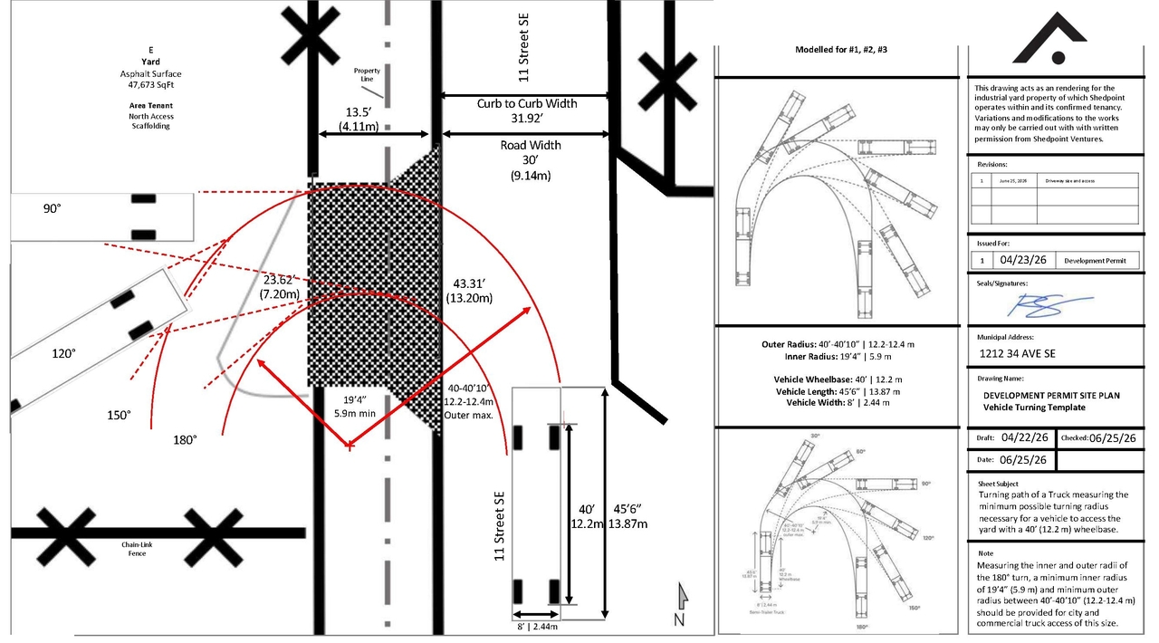 Construction site plan for project from page 4 of the file 'DP2026-01223 DMAP Plans (Amended)2026-07-27 (2MB)'