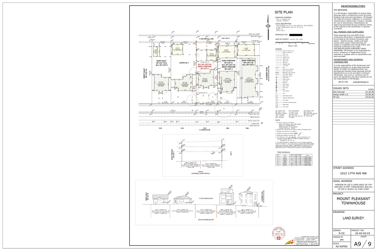 Construction site plan for project from page 6 of the file 'DP2026-01224 DMAP Plans (Submitted) 2026-03-10 (4MB)'