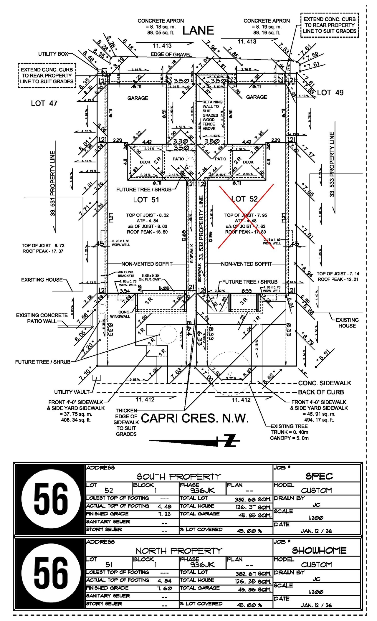 Construction site plan for project from page 4 of the file 'DP2026-01232 DMAP Plans Submitted (2MB) 2026-03-06'