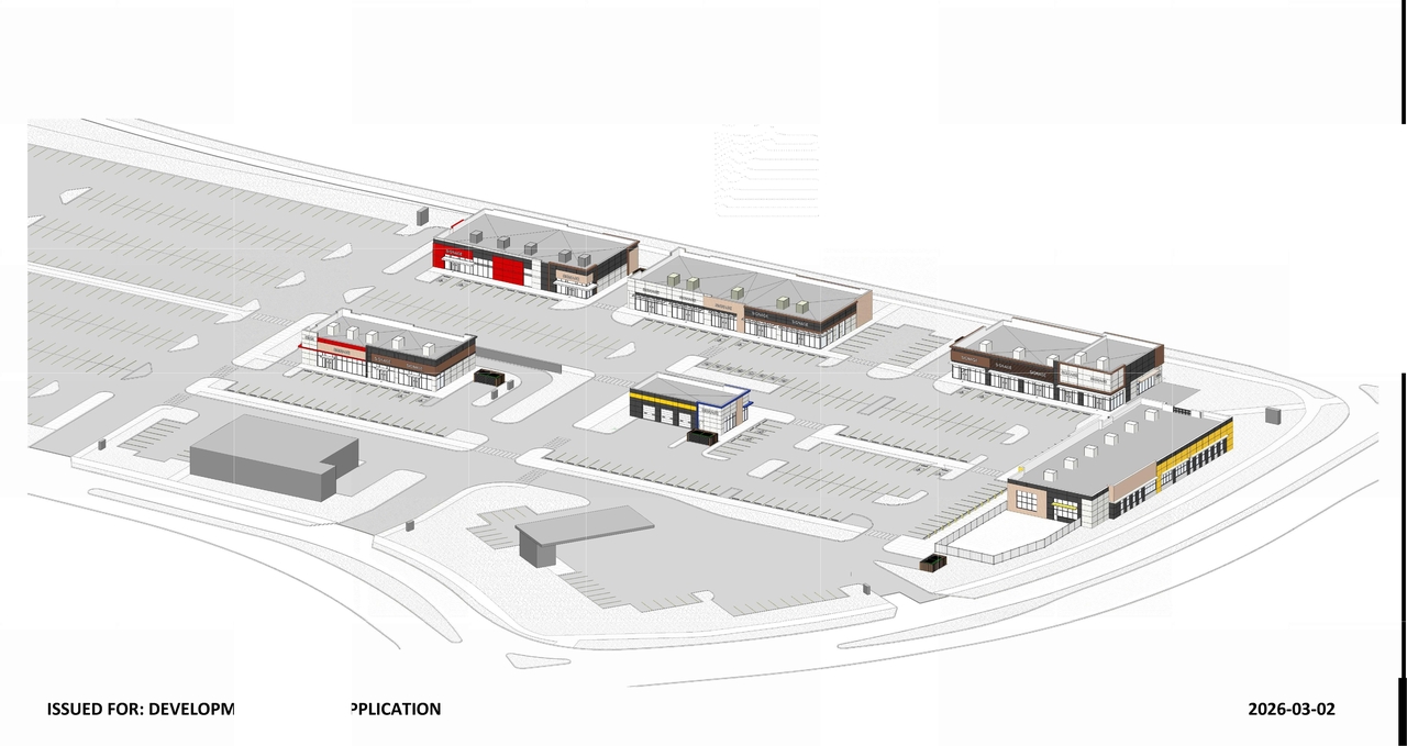 Construction site plan for project from page 1 of the file 'DP2026-01235 DMAP Plans (Submitted) 2026-03-06 (15MB)'