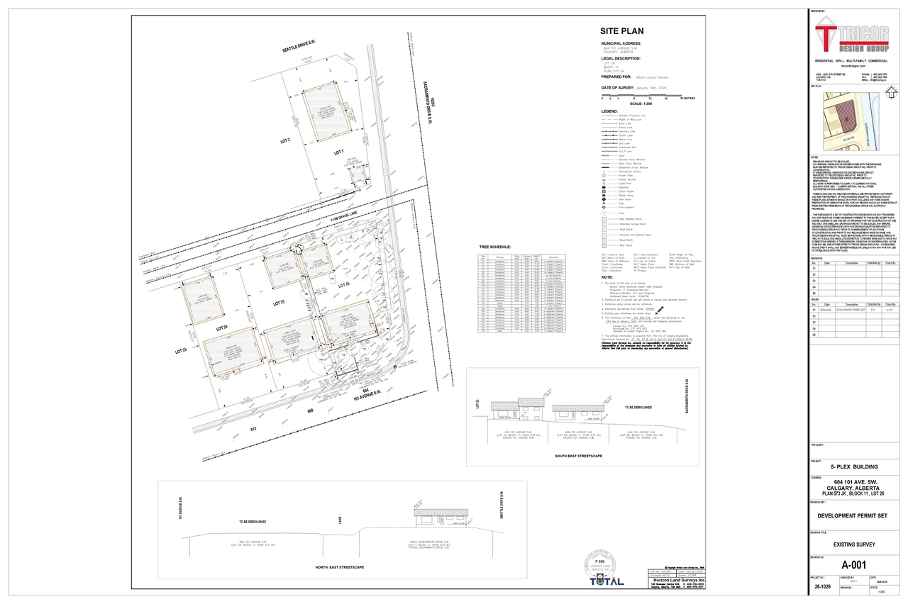 Construction site plan for project from page 3 of the file 'DP2026-01301 DMAP Plans Submitted (5MB) 2026-03-10'