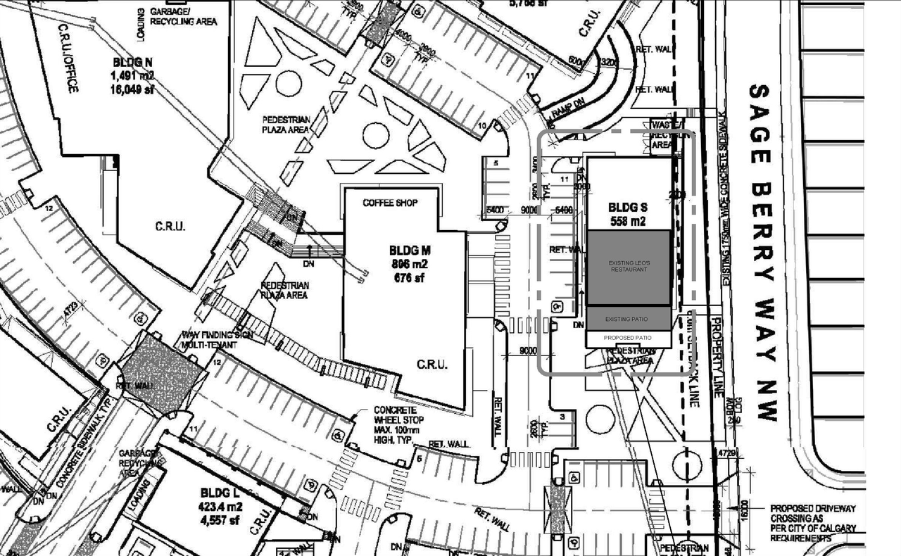 Construction site plan for project from page 1 of the file 'DP2026-01302 DMAP Plans (Submitted) 2026-03-10 (1MB)'