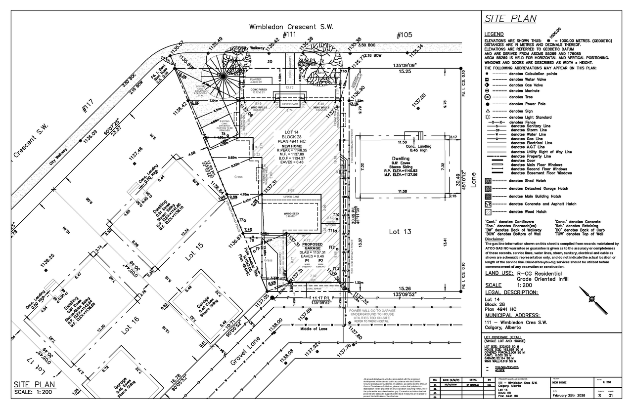Construction site plan for project from page 4 of the file 'DP2026-01309 DMAP Plans Amended (2MB) 2026-05-21'