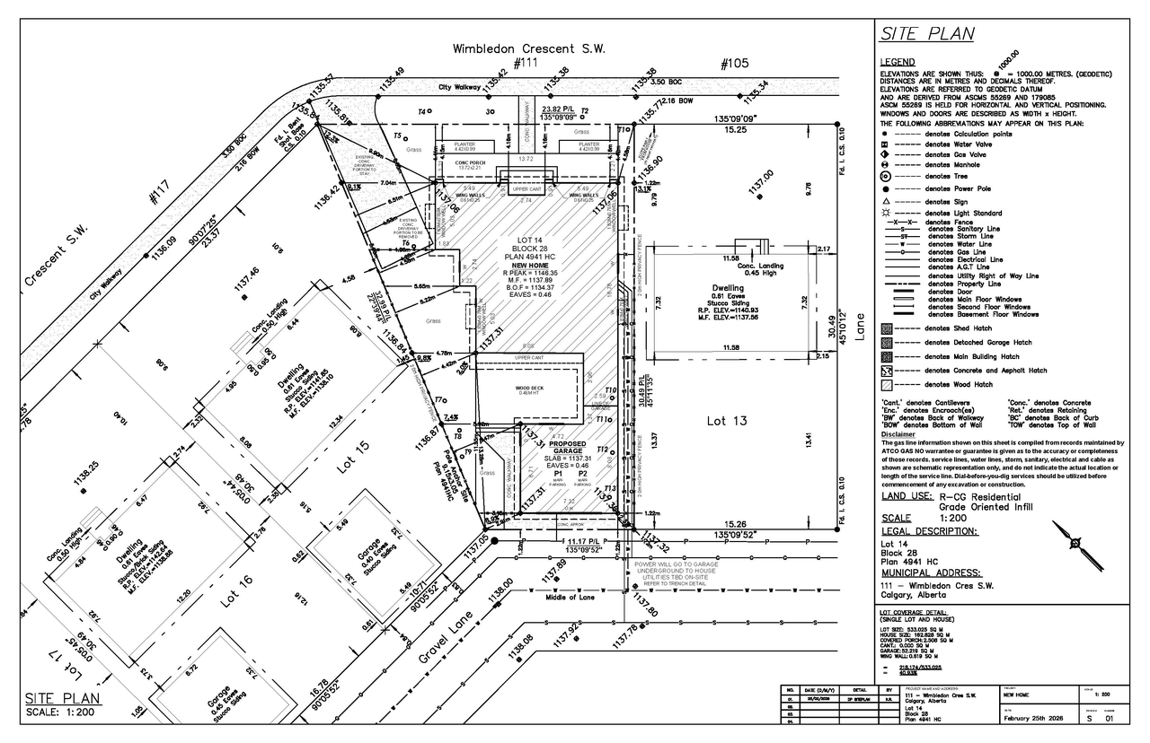 Construction site plan for project from page 4 of the file 'DP2026-01309 DMAP Plans Submitted (3MB) 2026-03-10'