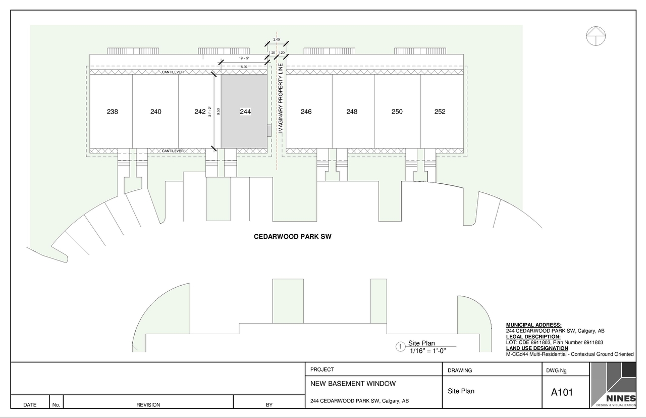 Construction site plan for project from page 1 of the file 'DP2026-01315 - DMAP PLANS - AMENDED - 2026-04-17 (1MB)'