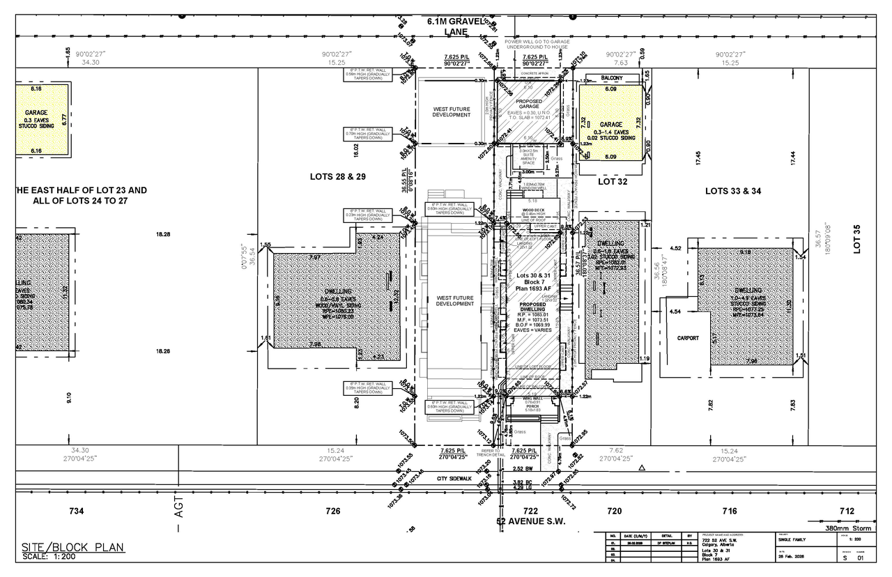 Construction site plan for project from page 7 of the file 'DP2026-01316 DMAP Plans (Submitted) 2026-03-25 (2MB)'