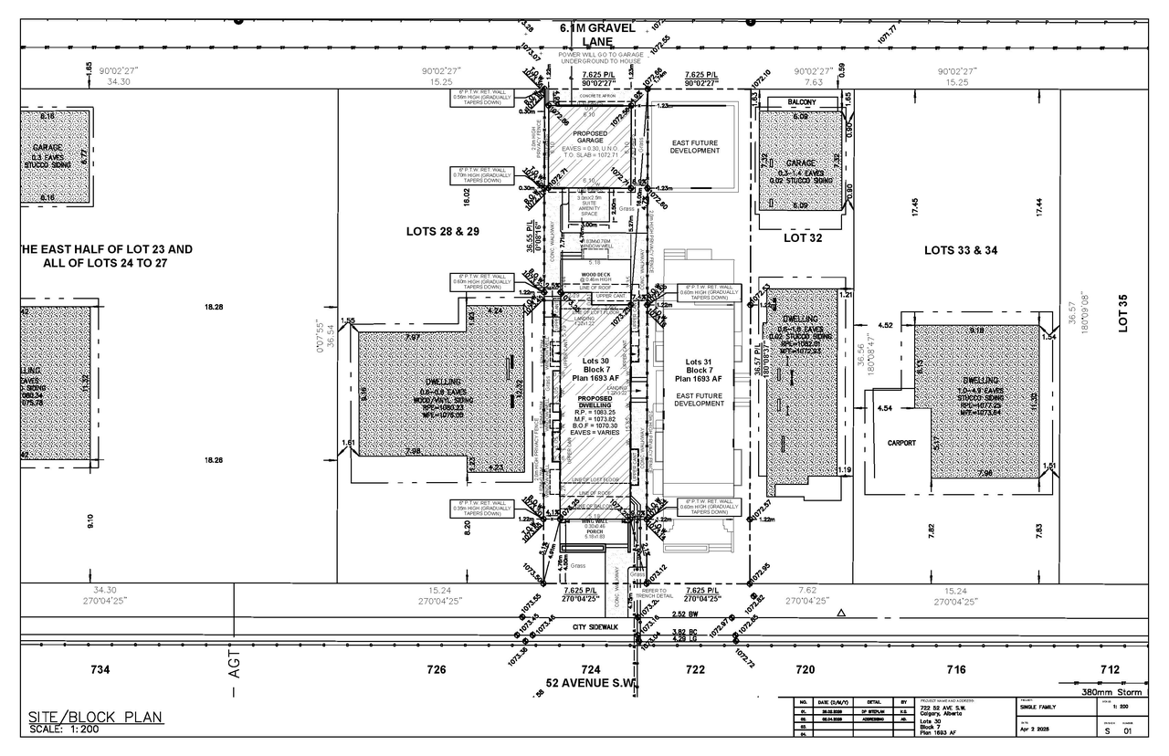 Construction site plan for project from page 2 of the file 'DP2026-01317 - DMAP PLANS - DECISION RENDERED - 2026-05-13 (2MB)'