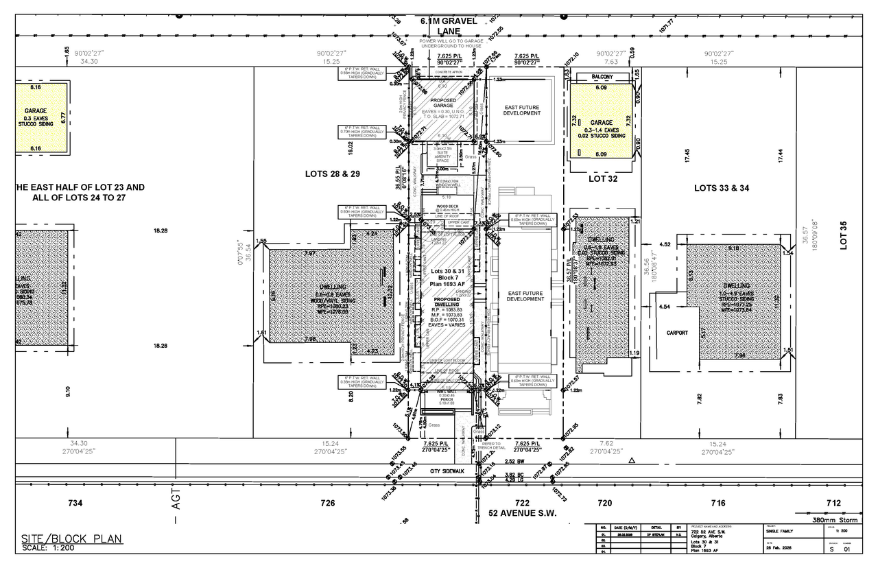 Construction site plan for project from page 2 of the file 'DP2026-01317 DMAP Plans (Submitted) 2026-03-25 (2MB)'