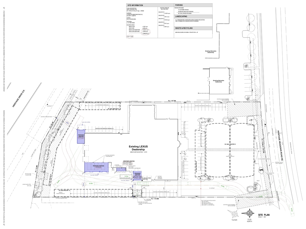 Construction site plan for project from page 1 of the file 'DMAP Plans (Submitted)  DP2026-01330 (2MB) 2026-03-11'