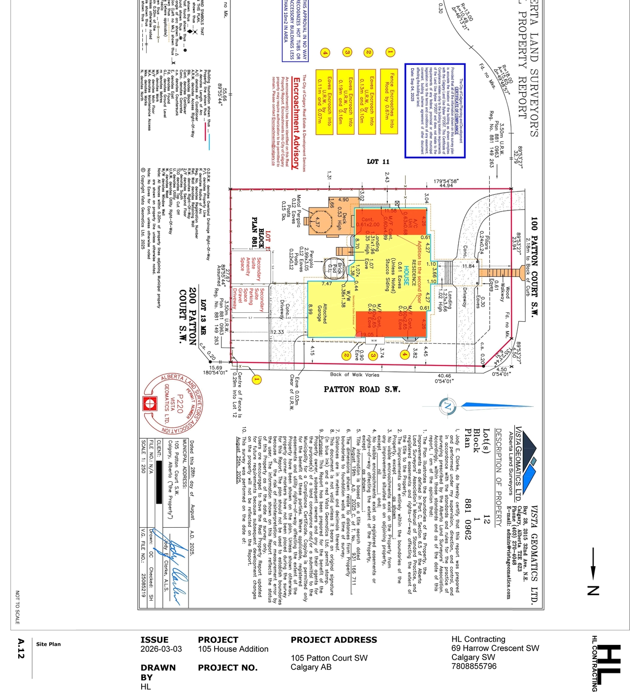 Construction site plan for project from page 5 of the file 'DP2026-01332 DMAP Plans Submitted (1MB) 2026-03-11'