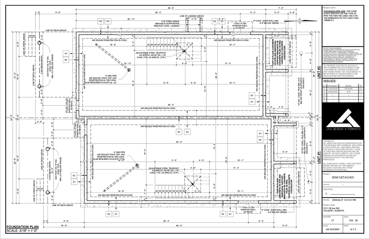 Construction site plan for project from page 2 of the file 'DP2026-01360 DMAP Plans Amended (8MB) 2026-04-27'