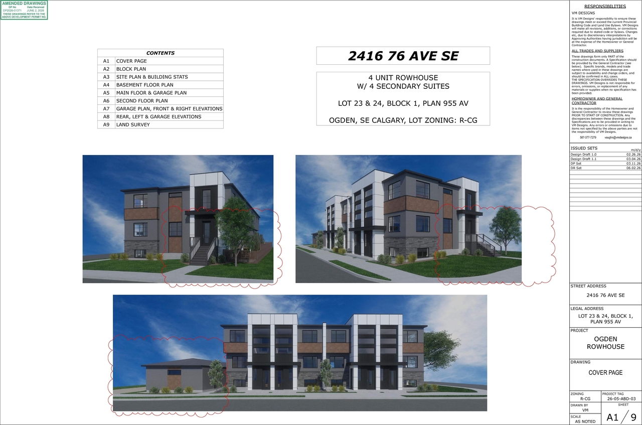 Rendering of building from page 1 of the file 'DMAP Plans (Submitted) DP2026-01371 (3MB) 2026-06-02'