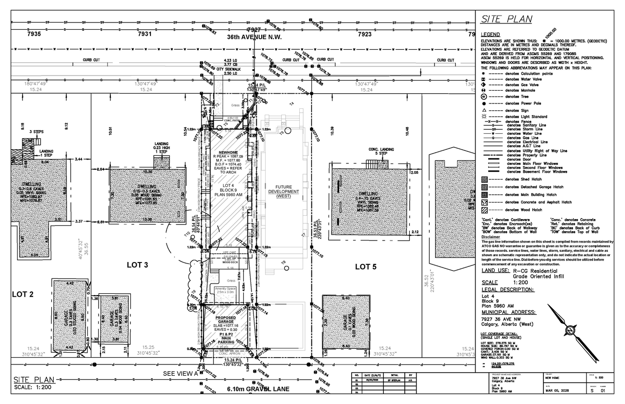 Construction site plan for project from page 2 of the file 'DMAP Plans (Submitted) DP2026-01376 (3MB) 2026-06-03'