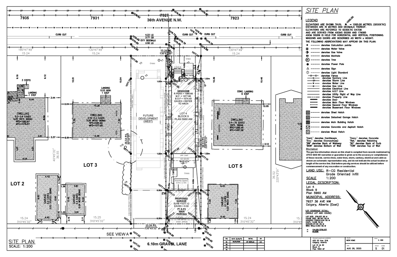 Construction site plan for project from page 2 of the file 'DMAP Plans (Submitted) DP2026-01377 (3MB) 2026-06-03'