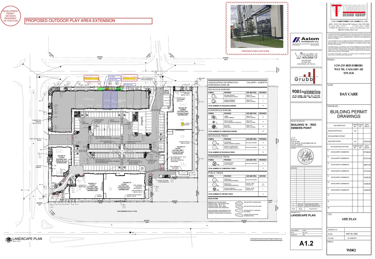 Construction site plan for project from page 3 of the file 'DP2026-01387 - DMAP DECISION RENDERED (4MB) 2026-05-28'