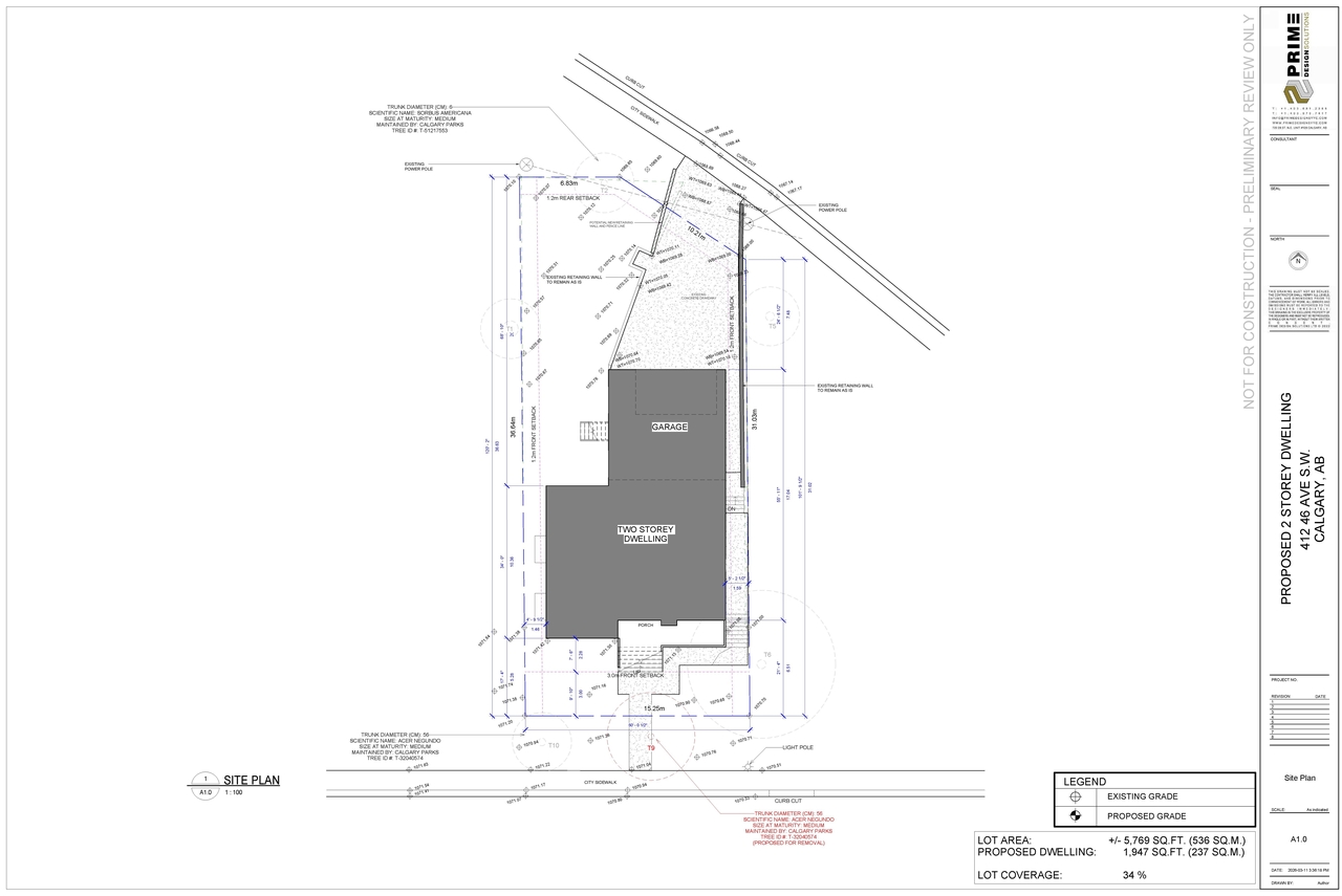 Construction site plan for project from page 5 of the file 'DP2026-01395 DMAP Plans Submitted (6MB) 2026-03-13'