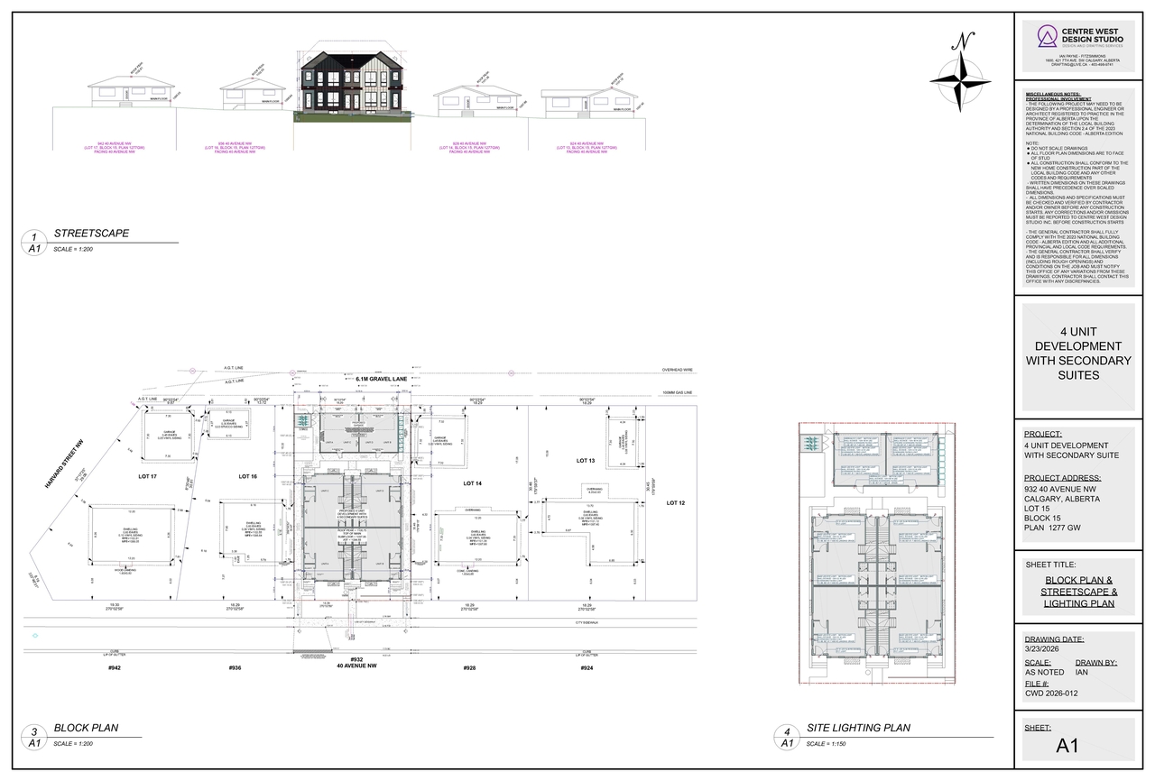Floor plan for project from page 1 of the file 'DP2026-01415 DMAP Plans Submitted (5MB) 2026-03-24'