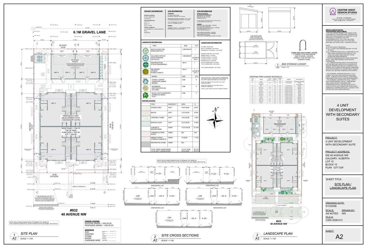 Floor plan for project from page 2 of the file 'DP2026-01415 - DMAP PLANS - AMENDED - 2025-05-13 (7MB)'