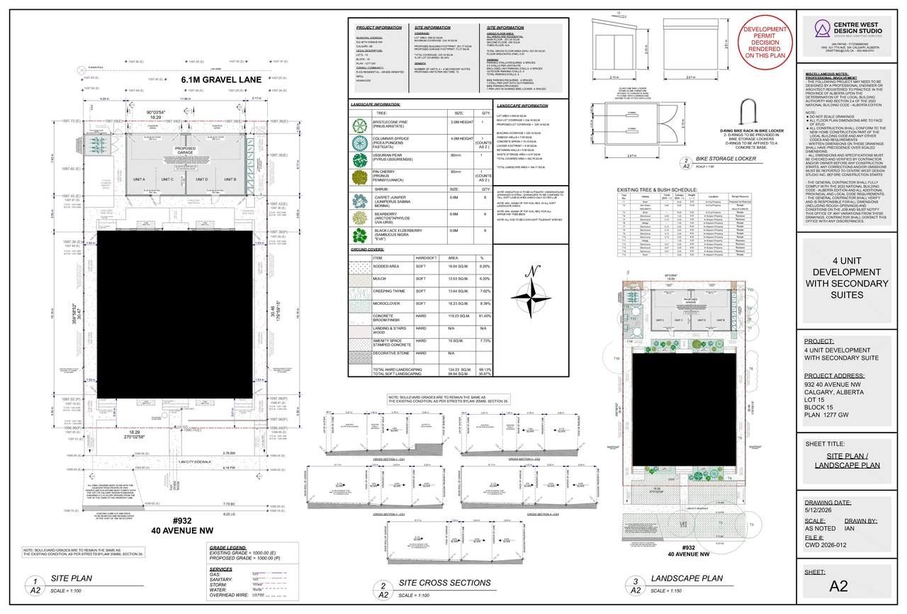 Floor plan for project from page 2 of the file 'DP2026-01415 - DMAP PLANS - DECISION RENDERED - 2026-05-13 (7MB)'