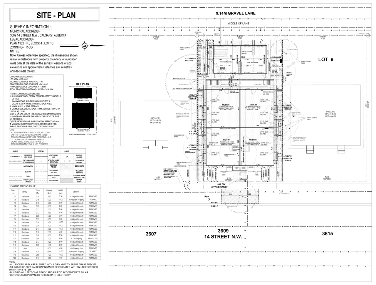 Construction site plan for project from page 4 of the file 'DP2026-01501 DMAP Plans Submitted (5MB) 2026-03-18'