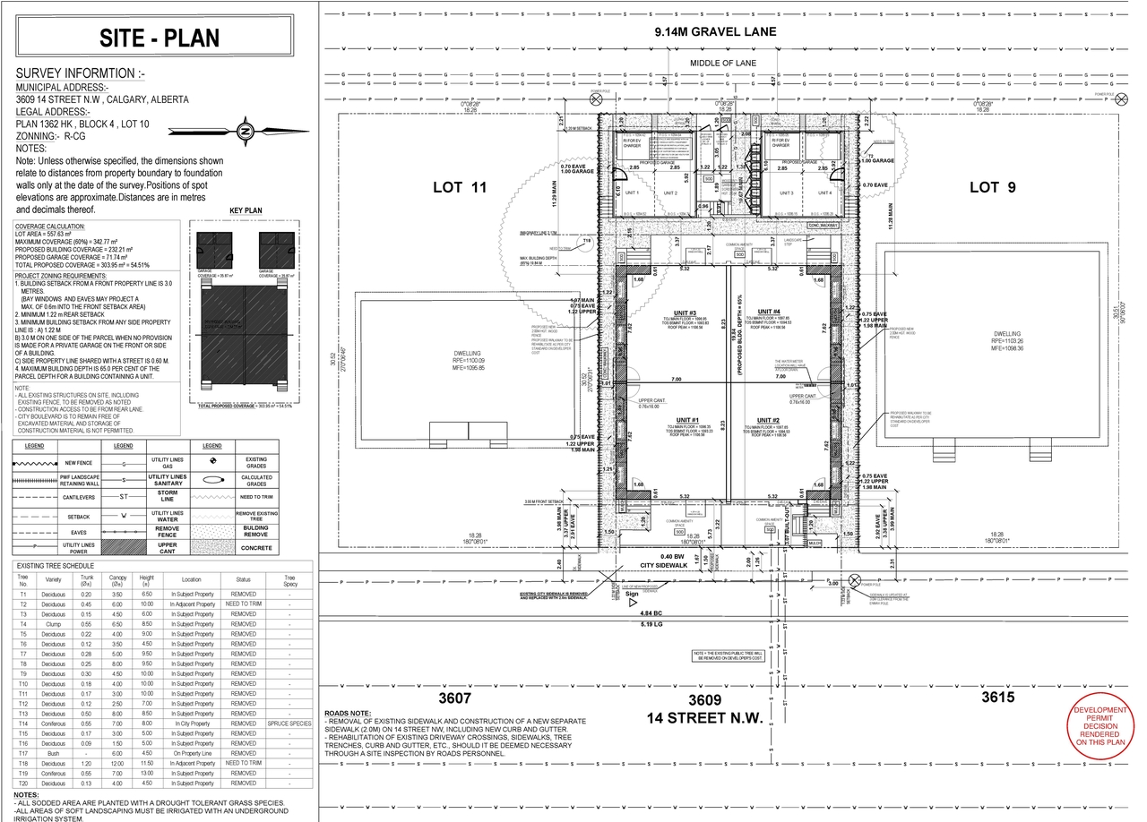 Construction site plan for project from page 5 of the file 'DP2026-01501 - DMAP DECISION RENDERED (5MB) 2026-07-22'