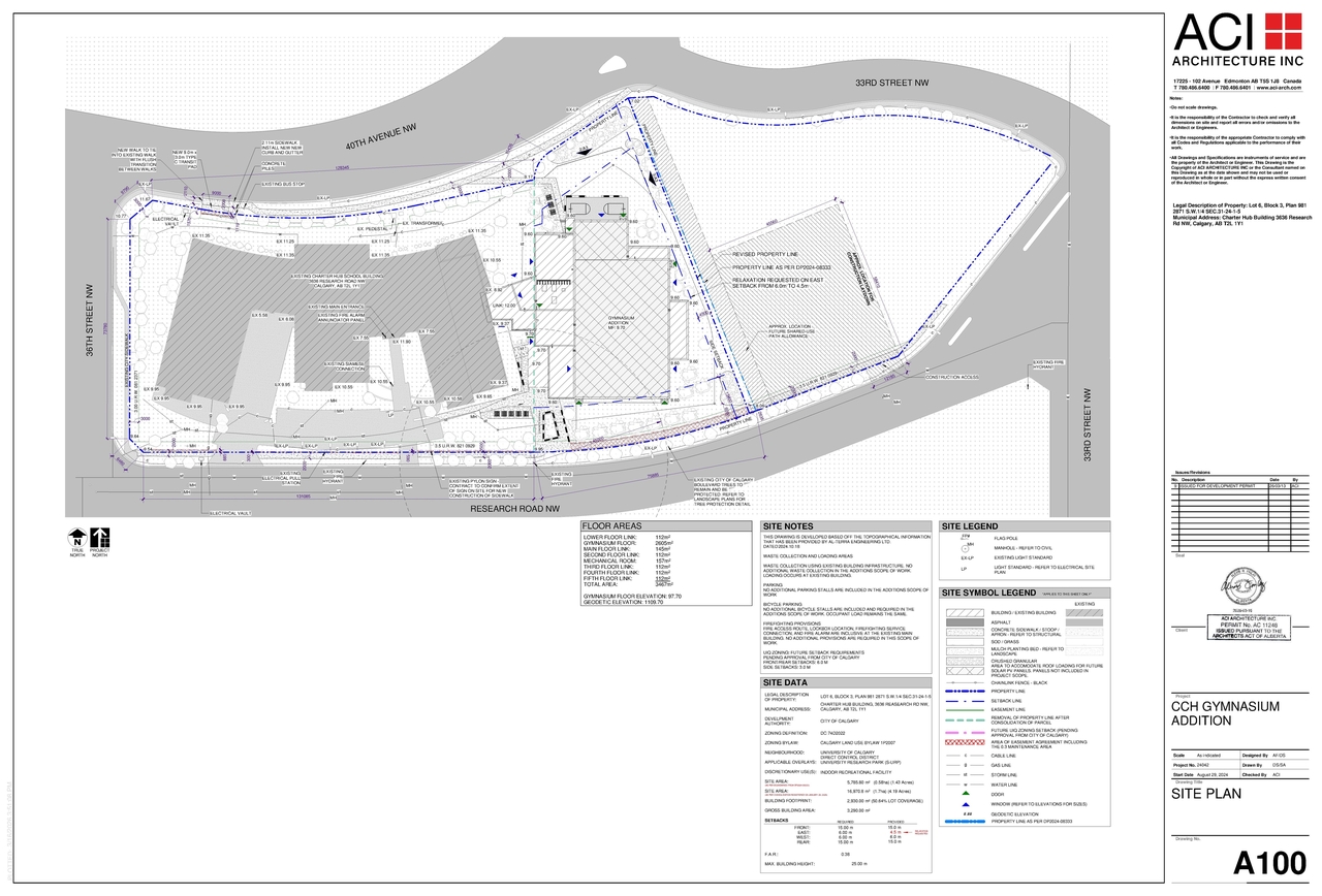 Construction site plan for project from page 3 of the file 'DP2026-01509 DMAP Plans Submitted (7MB) 2026-03-18'