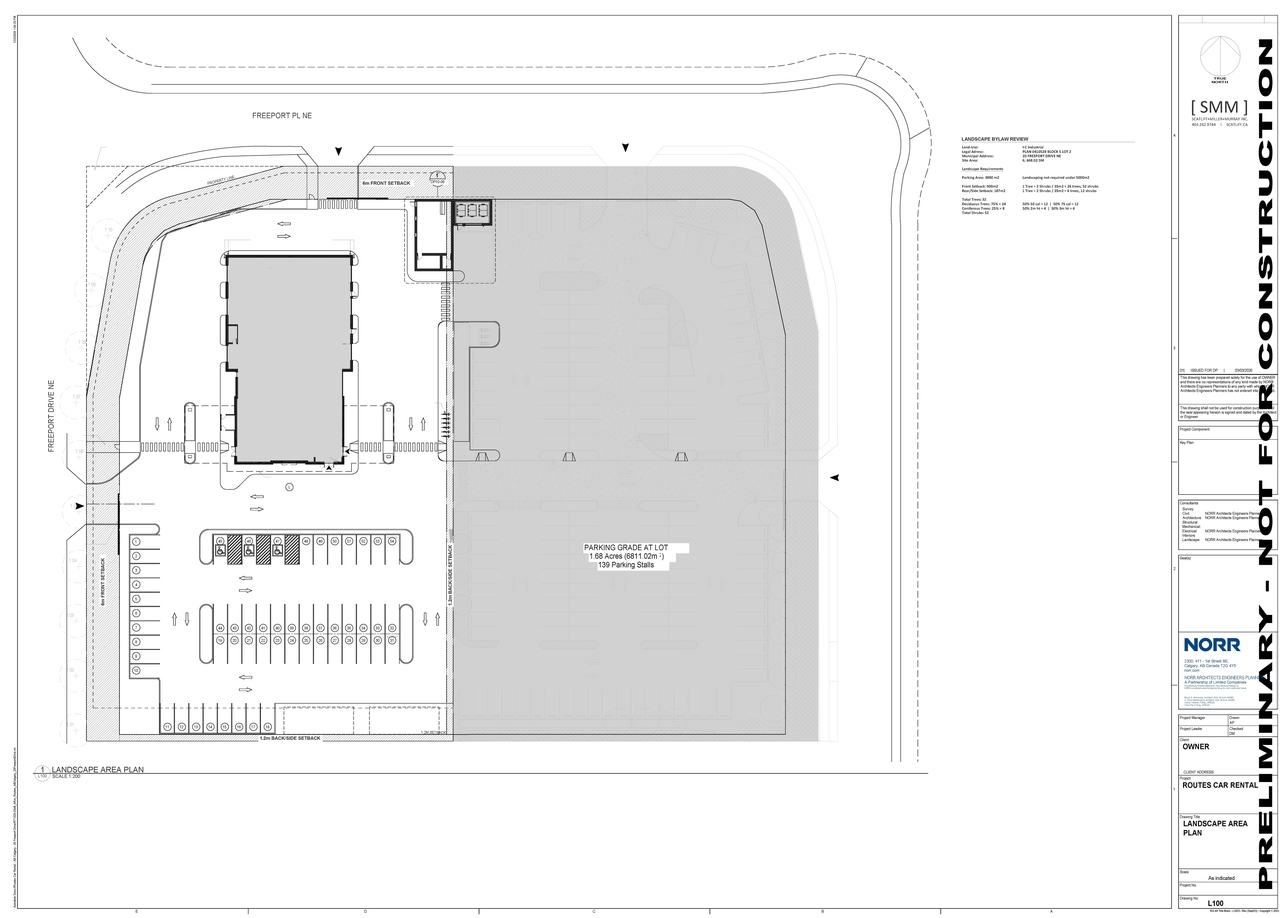 Construction site plan for project from page 6 of the file 'DP2026-01520 DMAP Plans Submitted 2026-04-21 6MB'