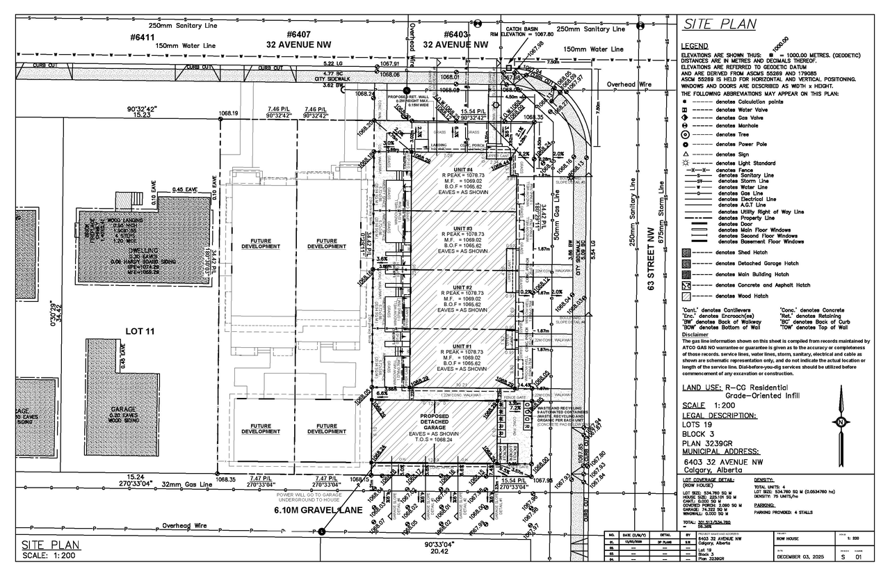 Construction site plan for project from page 1 of the file 'DP2026-01521 DMAP Plans Submitted (4MB) 2026-03-19'