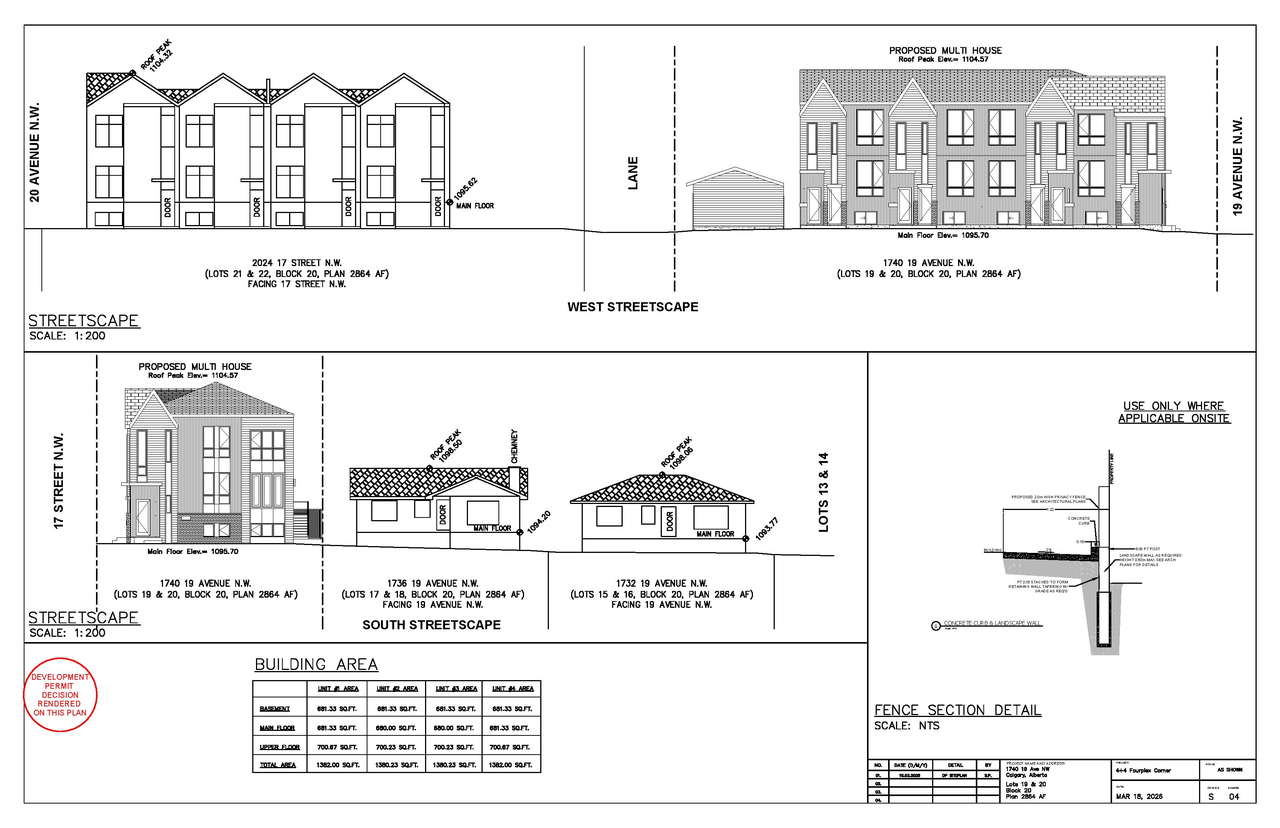 Construction site plan for project from page 4 of the file 'DP2026-01527 - DMAP DECISION RENDERED (9MB) 2026-06-29'