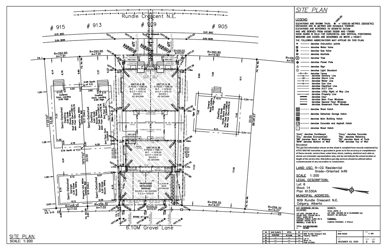 Construction site plan for project from page 1 of the file 'DP2026-01528 DMAP Plans Submitted (3MB) 2026-03-19'