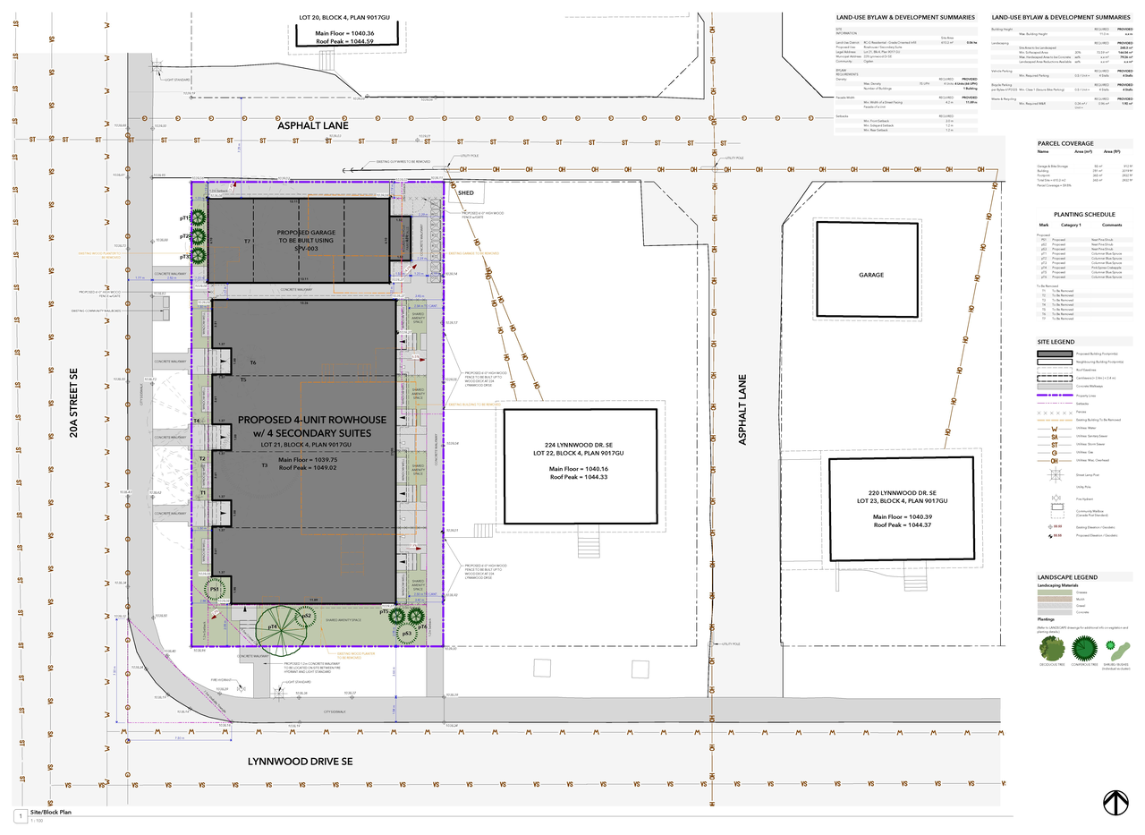 Construction site plan for project from page 2 of the file 'DP2026-01532 DMAP Plans Submitted (4MB) 2026-03-19'