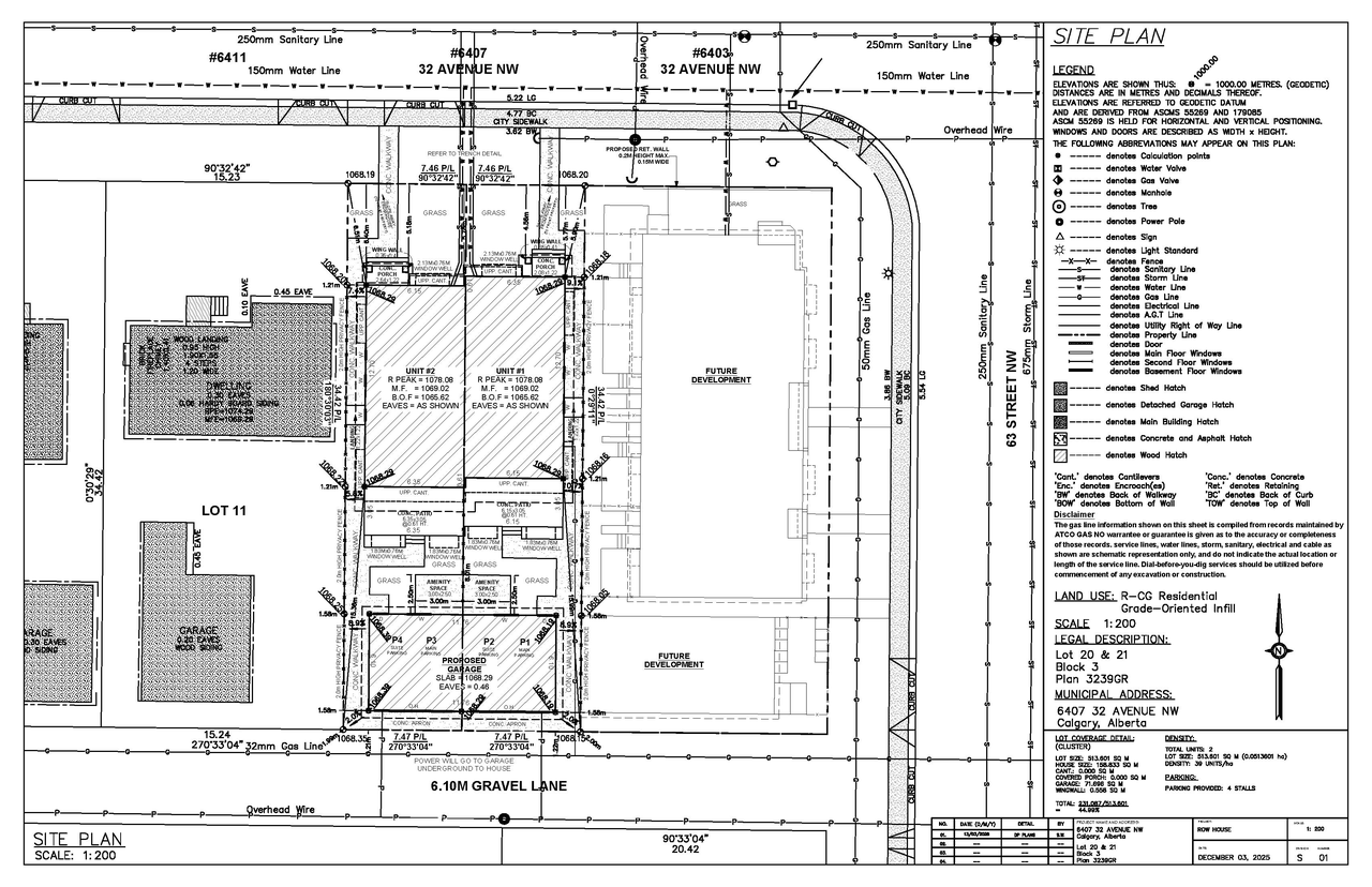 Construction site plan for project from page 1 of the file 'DP2026-01561 DMAP Plans Submitted (3MB) 2026-03-20'